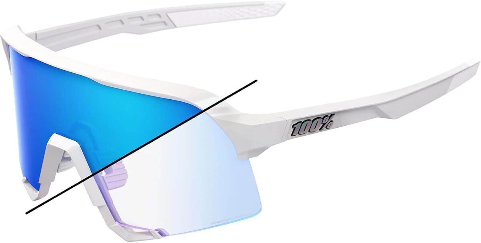 Amazon.com: 100% S3™ Bastille Blue Mirror Photochromic Lens