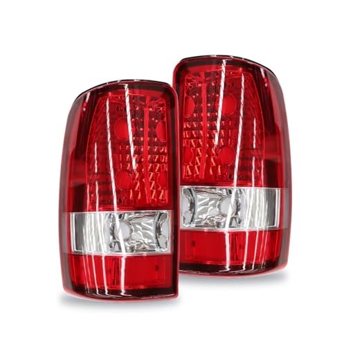 Aspaton Red Tail Lights Compatible With 2000-2006 Suburban 1500 2500 Tahoe Yukon Taillights W/O Bulbs Rear Brake Lamps GM2819199 GM2818199