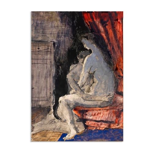 Poster sur toile Paul Delvaux Le couple pour remplacer un mur blanc vide