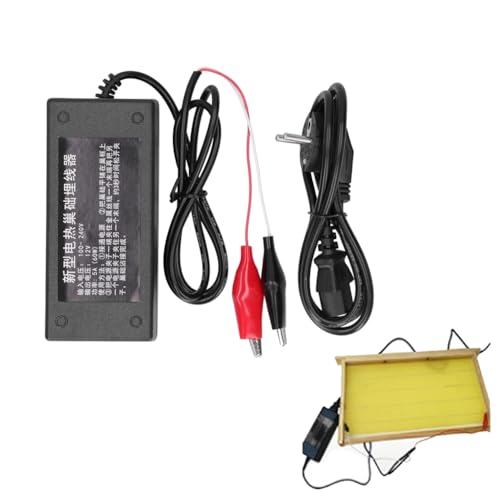 Elektrisches Embedder Heizgerät, Ienenstockrahmen Draht Embedder Imkereibedarf, 60 W mit Schneller Wärmeentwicklung für die Imkerei, zum Einsetzen von Bienenstockrahmen, Leicht und Praktisch