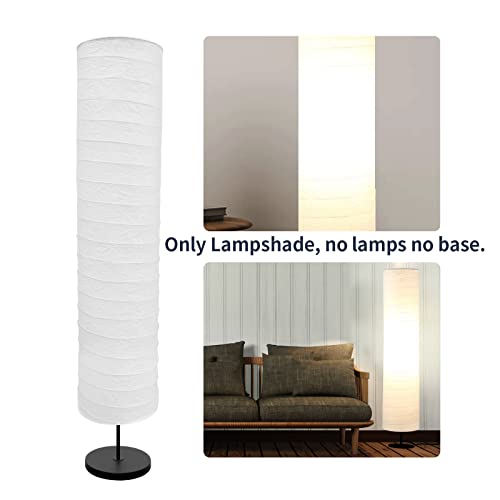 Saihisday Paper Floor Lamp Shade Floor Light Cover For Living Room Bedroom Bedside Decorations(Lampshade Only, Not Including Lamp And Base) #TOP1