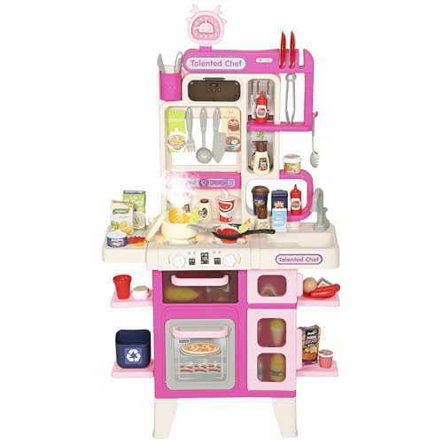 AIYAPLAY Cucina Giocattolo per Bambini 3-6 Anni con 104 Accessori