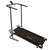 Sunny Health & Fitness SF-T1407M Foldable Manual Walking Treadmill, Gray
