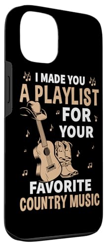 Je t'ai fait une playlist Country Music Design Coque pour iPhone 13 – vue 3