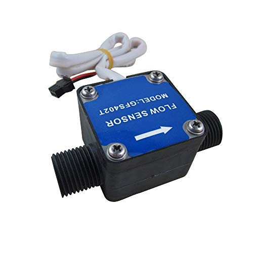 DIGITEN - Medidor de control de flujo de agua con pantalla LCD + medidor de flujo de combustible G3/8" con sensor de flujo de aceite, gasolina y diésel