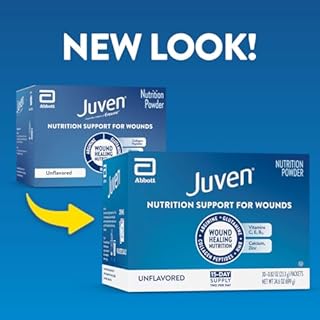 Juven Therapeutic Nutrition Drink Powder Including Collagen Peptides, Amino Acids, and HMB For Wound Healing Support, Unflavored, 30 Packets