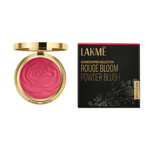 Image of Lakme Showstopper Collection Rouge Bloom Powder Blush Vintage Rose -12g