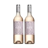 Thomson & Scott Noughty Provence Style Rosé, Dealcoholized Non Alcoholic Rosé Wine, Dry, Fresh Berries, Apricot, Low Acidity, Organic, Chenin Blanc & Pinotage Grapes, <0.5% ABV, 750ml Bottle, 2 Pack