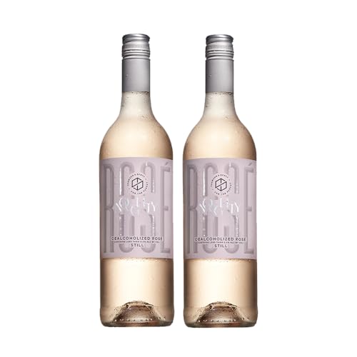Thomson & Scott Noughty Provence Style Rosé, Dealcoholized Non Alcoholic Rosé Wine, Dry, Fresh Berries, Apricot, Low Acidity, Organic, Chenin Blanc & Pinotage Grapes,