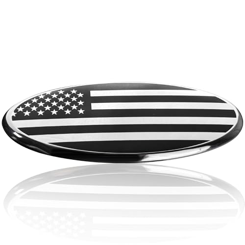 Image of for Ford Emblem, 7 Inch F150 Front Grill Rear Tailgate Silver American Flag Emblem for 99-04 F150 F250 F350 04-10 Explorer 03-06 Expedition 07-14 Edge 07-12 Fusion 08-15 Escape