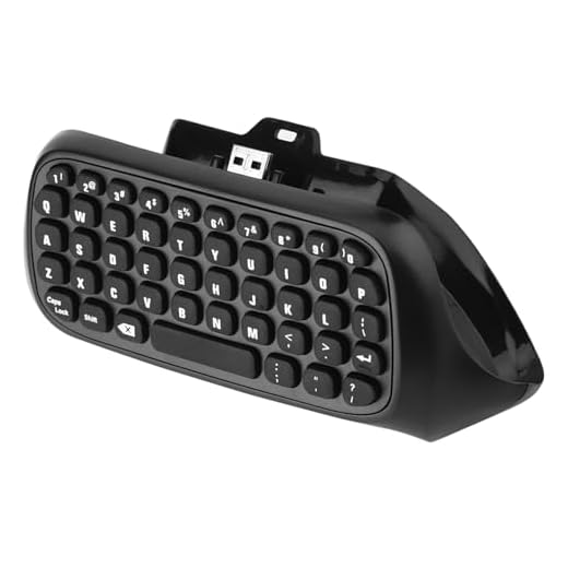 Zerone Mini trådlös styrenhet, tangentbordshandtag, styrenhet, chatpad 47 knappar 2,4 G QWERTY meddelandetangentbord för Xbox One Controller