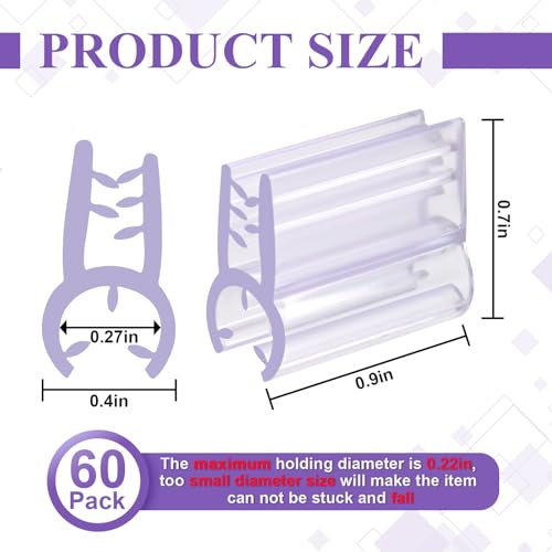 Sbyure SE305 Gridwall Sign Holder Clip 60 Pack Grid Display Card Holder Grip Gridwall Accessories Gridwall Sign Clip thumb #1
