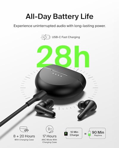 Belkin SoundForm Rhythm ANC True Wireless Earbuds, 28H Battery - image 3