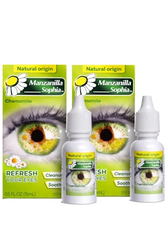 Eye and Face Care Manzanilla Hydration Drops 15ml Each bottle (2-Pack)