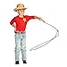 Western Stage Props Children’s Cowboy Kiddie Trick Rope Lasso Pre-Tied | Ages 4-10 |Blue|