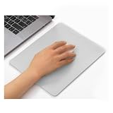 Mouse pad, Leather Non-Slip Washable Waterproof Computer Mouse pad (Light Grey)