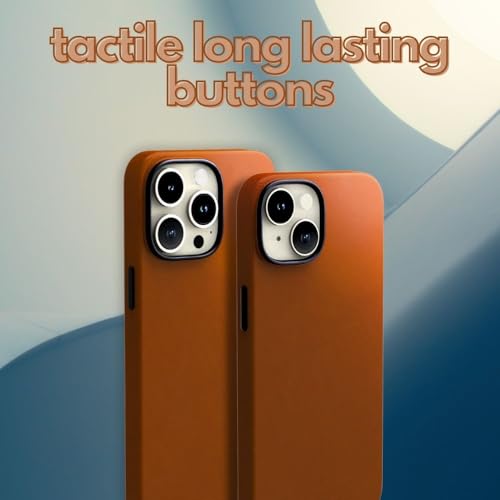 Image of Luxury Leather Case For iPhone 15 Pro Max | Imported Premium Leather | Compatible With Magsafe Brown
