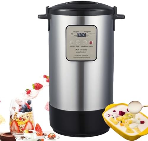 Commercial Electric Yogurt Fermenter Machine - 12L Multi-Use Automatic Fermentation Pot for Homemade Yogurt, Natto, Kimchi, Pickles & Rice Wine - Ideal for Fermented Foods