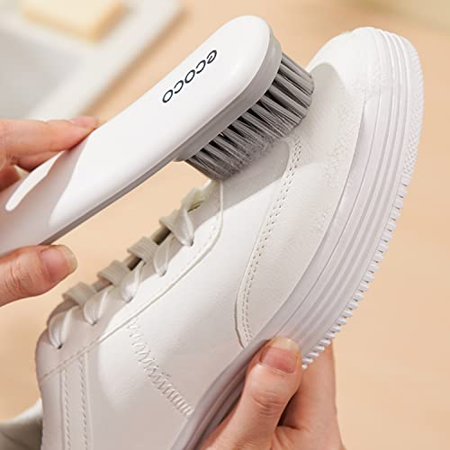 MEIJMJIA - Waschbürste, Reinigungsbürste mit extra harten Borsten, zum Reinigen von Kleidung, Schuhen, Fliesen, Küche, Bad (weiß/mit Griff)