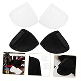 [NULYLU] 4組婦人用 スポンジ肩パッド 滑り止め加工 ショルダーパッド クッション性 ビジネススーツ コート シャツ対応 交換用衣料品アクセサリー