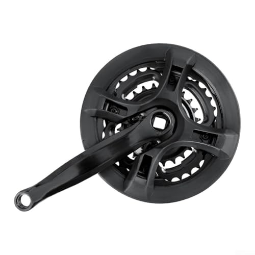 Kit guarnitura corona bici 24T 34T 42T con protezione per applicazioni quadrate coniche in acciaio al carbonio nero braccio 170 mm multiplo fuoristrada aggiornamento Trail Use (B)