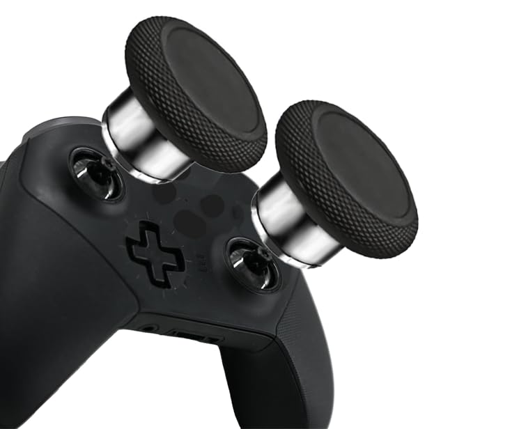 Image of 2 in 1 Short Metal Thumbsticks Replacement for Elite Series 2 Core Controllers, Replacement Thumbsticks for Xbox Elite Series 2 Controllers(Black)