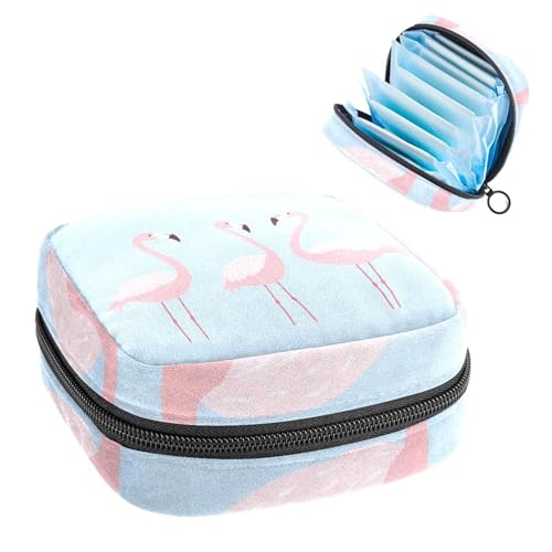 Anna Cowper Bolsa de almacenamiento de servilletas sanitarias, bolsa con cremallera para almohadilla menstrual, bolsa portátil para cuidado femenino, bolsas de tampón para mujeres y niñas, uso diario