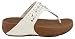 FitFlop Women's Biker Chic Flip Flop, Urban White, 5 M US