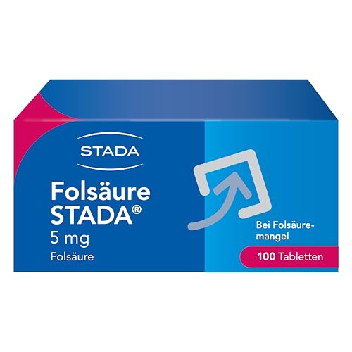 Folsäure STADA 5 mg Tabletten Vitaminpräparat zur Behandlung von Folsäuremangelzuständen 100 Stk