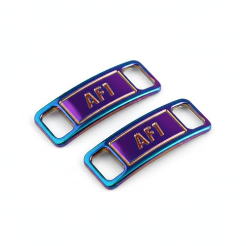 Sneaker Shoe Lace Charms for Nike Air Force 1 (AF1) | Personalize with Vibrant and Colorful Lace Charms for Nike Air Force 1 by And One(Laser Gradient)