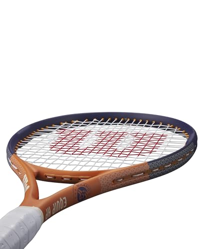 Image of Wilson Roland-Garros Equipe Tennis Racket, 4-1 /2 inch (4), Navy /White