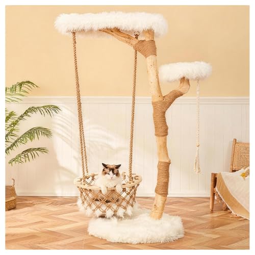 Arbre à Chat avec Panier Suspendu Conception à 3 Niveaux Comprend...