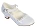 Charming Mary Jane Party Shoes with Crystal Detailing white size 2
