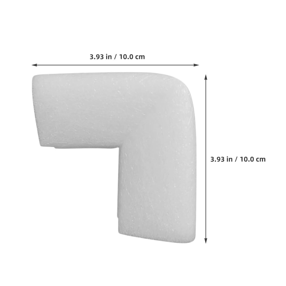 Alasum 50 Stück Eckenschutz Schaumstoff Weiß, 10x10cm EPE Kantenschutz für Bilderrahmen, Stoßfester Polsterschutz für Möbelverpackung, Umzug und Versand