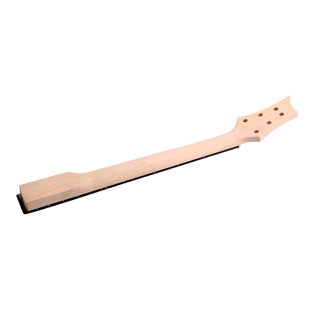 Alnicov Chitarra elettrica collo 22 tasti tastiera in palissandro 25,5 pollici sostituzione chitarra elettrica incompiuta