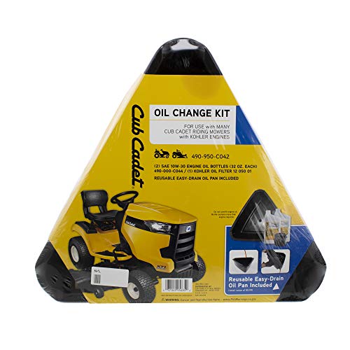 CUB CADET 490-950-C042 Oil Change Kit 2 Quarts SAE 10W-30 Oil/Filter/Oil Pan
