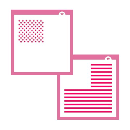 The Cookie Countess 2 Piece Flag Stencil