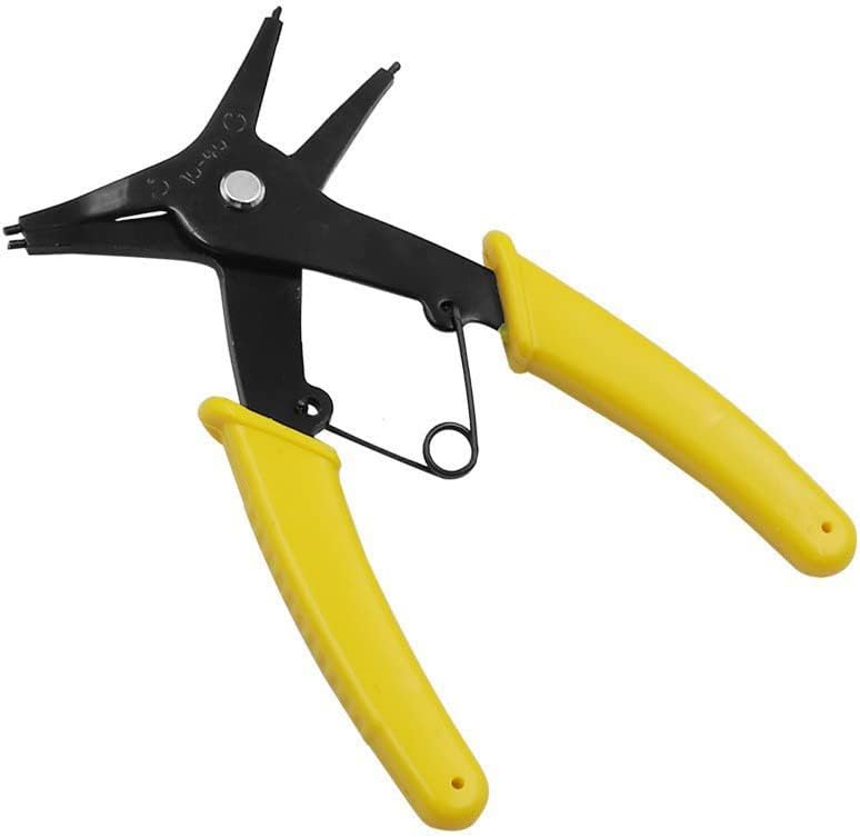 Alicates Circlip,Alicates de anillo rápido Alicates de doble propósito,Diámetro de 0.394 in a 1.575 in