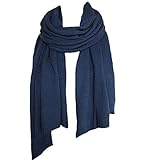 wollschal blau Schal, Strickschal, Wolle, Kaschmir, warm, weich