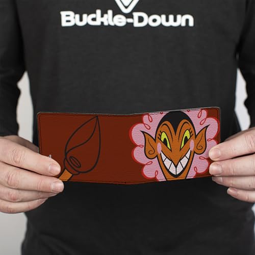 Buckle-Down Warner Bros. Animation Wallet, Bifold, The Powerpuff Girls HIM Face Close Up Red, Vegan Leather4
