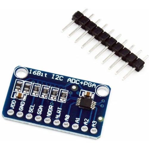 ARCELI Conversión de analógico a digital I2C de 16 bits, 16 bytes, 4 canales, IGA ADC PGA