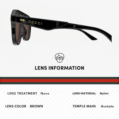 Gucci GG1263S Designer Pilot Shape Men Sunglasses: Pilot Frame Eyewear with Polarized Lenses - Epitome of Luxury and Style4