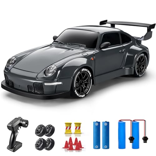 ACAMMZAR RC Drift Car, 1:24 Remote Control Car for Kids, 20KM/H 4WD High Speed RC Cars with LED...