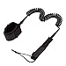 Eyourlife Leash de Surf Leash pour Planche de Surf Sup Fort Flexible Confortable - Noir