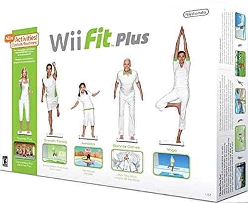 Wii Fit Plus with Balance Board [Wii console sold separately] (Renewed)