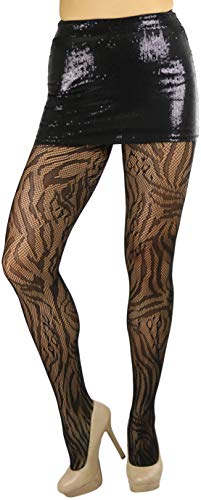 Image of ToBeInStyle Women's Vibrant Multicolor Animal Print Pantyhose Assorted Hosiery