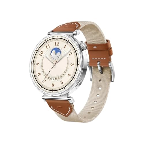 [LOKLNEYK] 18mmiC+U[҂ݍ݃XgbvAɓKHuawei Watch GT5/4 /41mm /GT5 Pro/ 42mmɓK(Brown,For Huawei GT5 41mm)