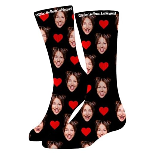 AAQ Socken mit Gesicht Personalisiert, Personalisierte Socken mit Foto, Lustige Fotogeschenke für Männer Frauen Ehemann Vater Geburtstag Jahrestag Weihnachten Vatertag