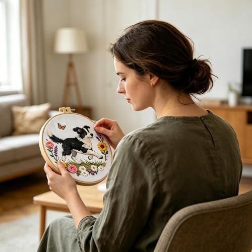 Kit de broderie à la main débutant pour réussir sans s'emmêler