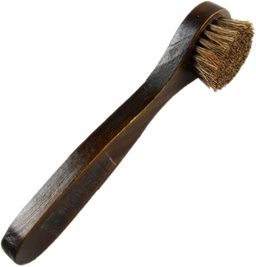 Wooden Long Handle Shoe Brush Boots Cleaner Polishing Leather Shoes Clothing Shine